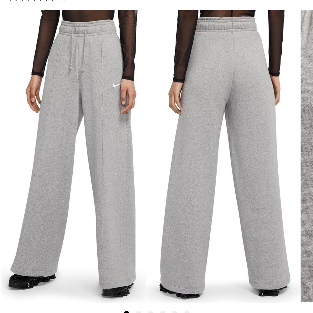 Nike sportswear palazzo pants in gray